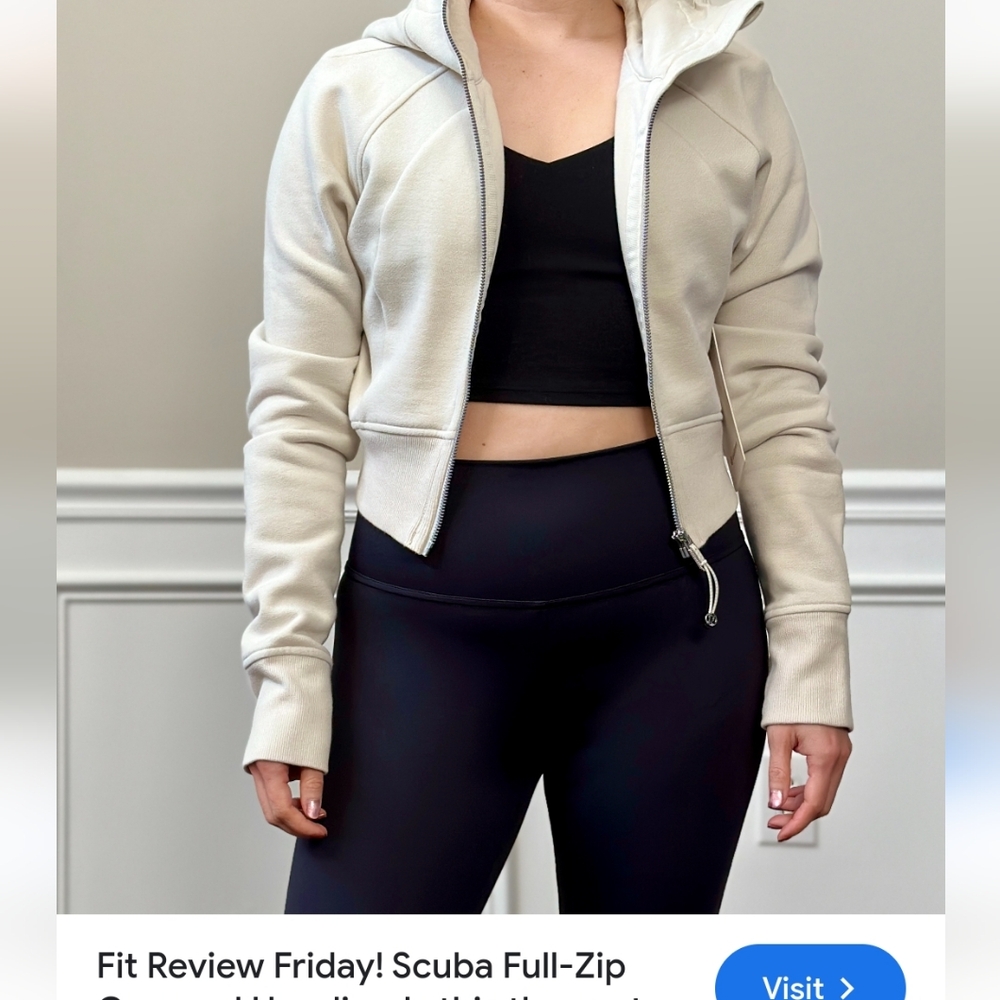 SOLD Brand New with Tags! Lululemon Scuba Cropped Hoodie.